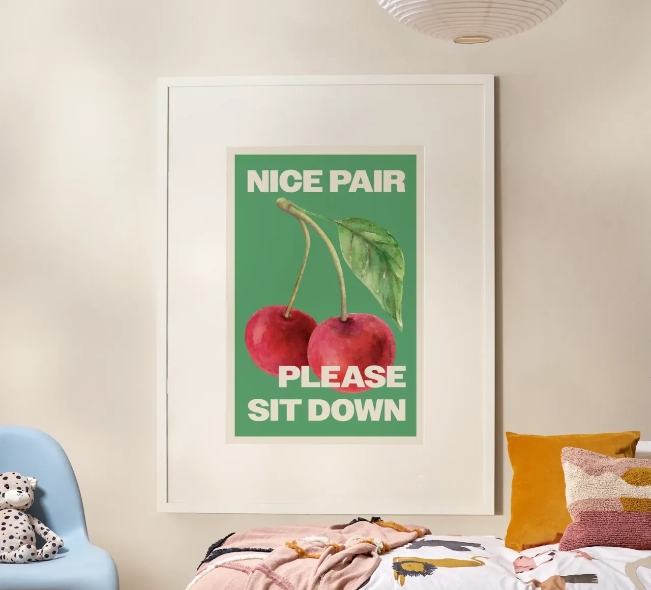 mooi paar ga alsjeblieft zitten poster van bazi