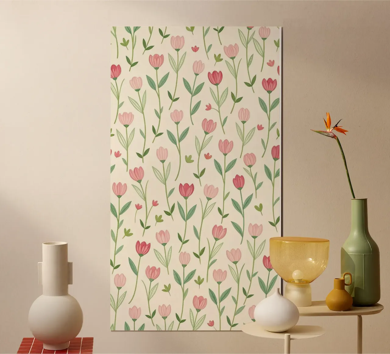 tulip poster by bazi