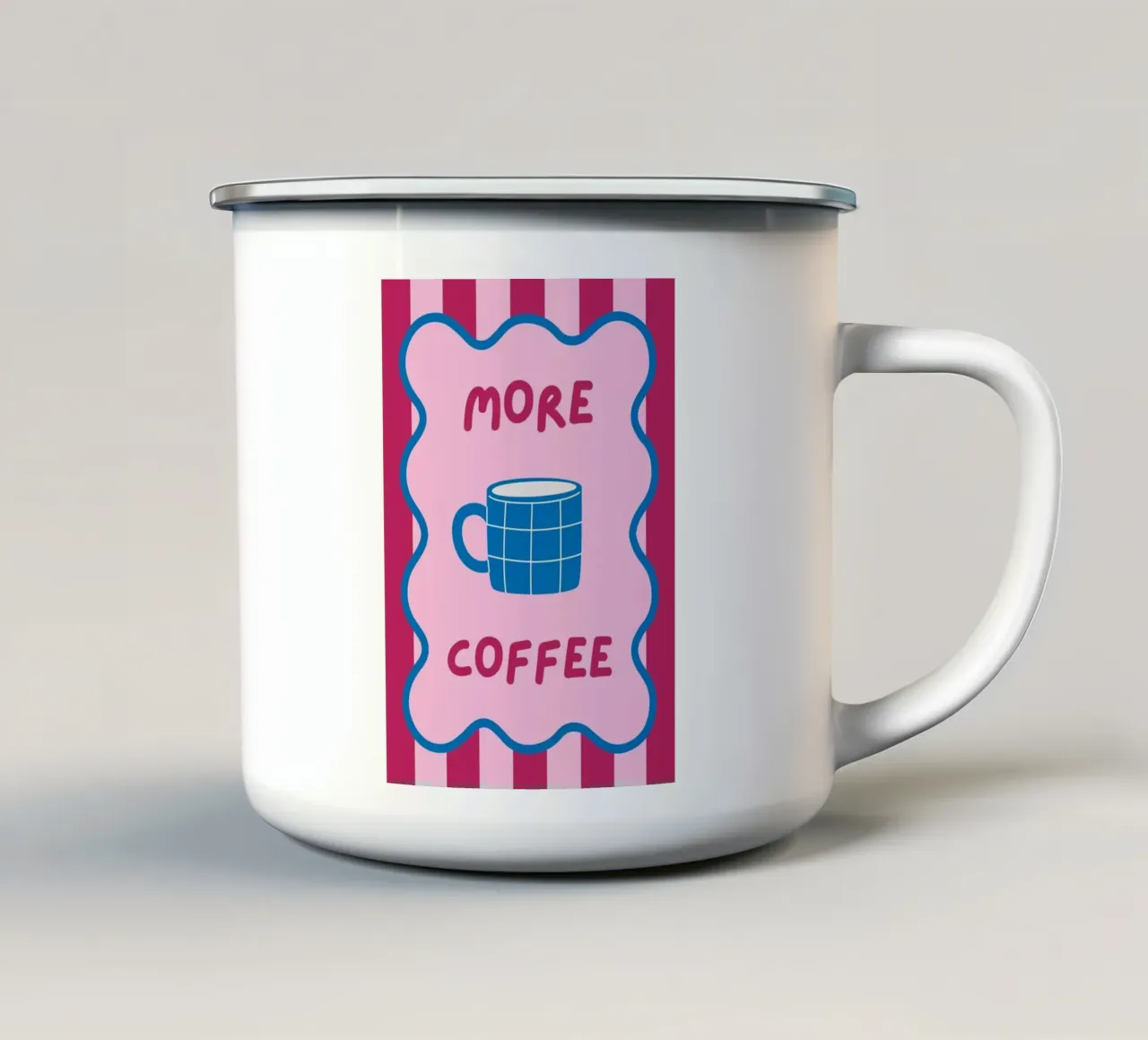 più caffè tazza in smalto da bazi