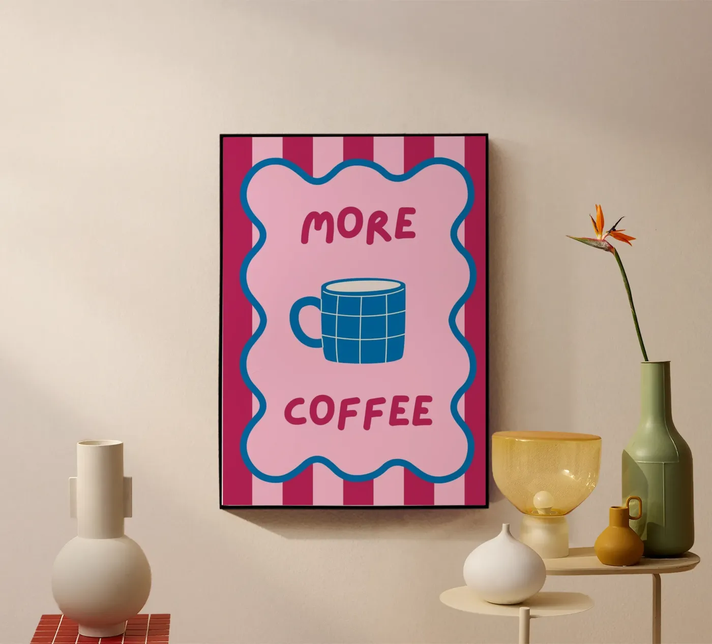 more coffee acrylic glass by bazi