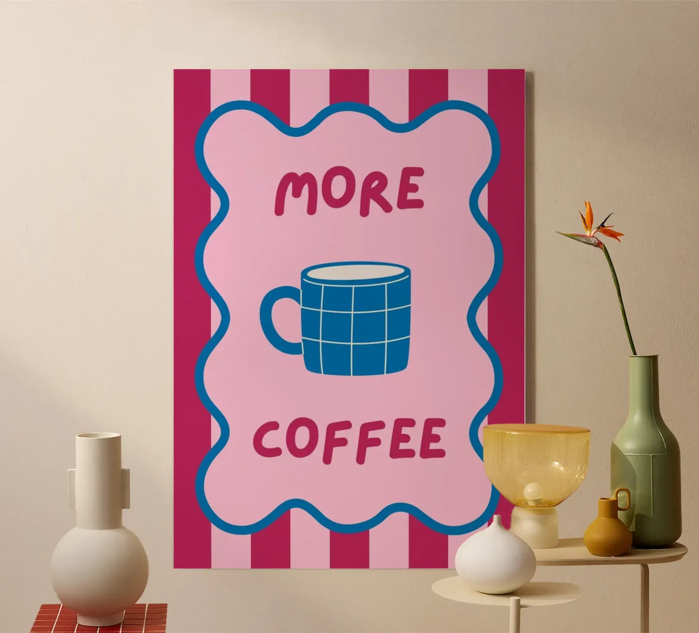 more coffee acrylic glass by bazi
