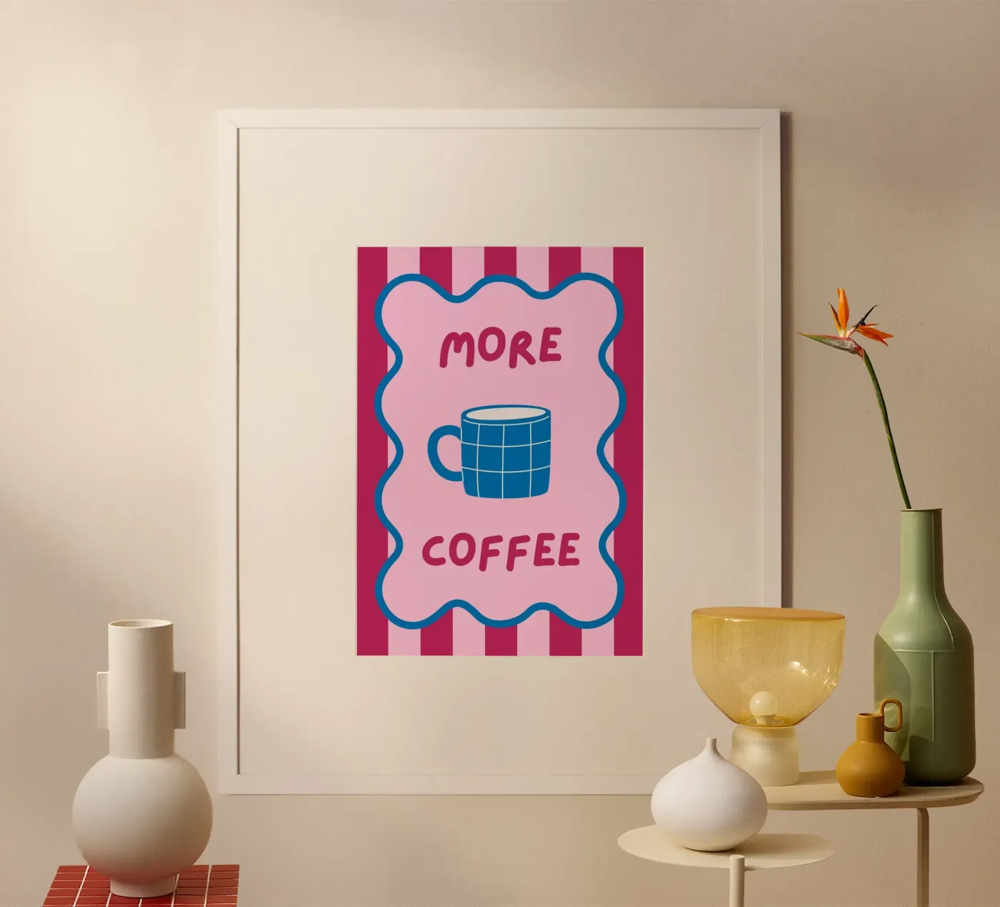 più caffè poster da bazi