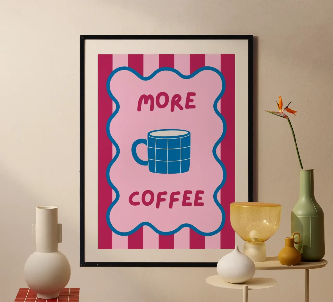 più caffè poster da bazi