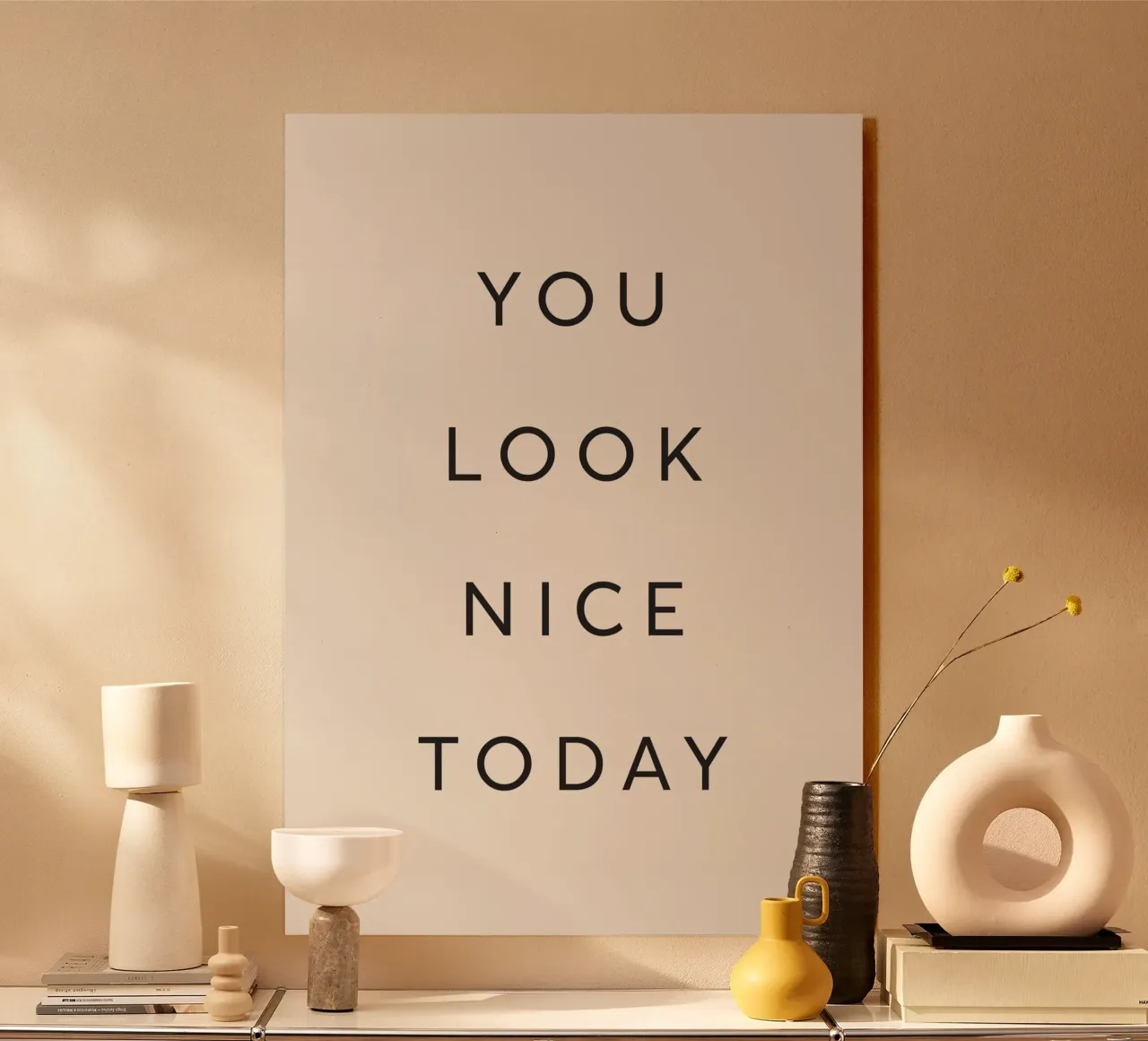 You Look Nice Today alluminio dibond da Lolly & Roobs