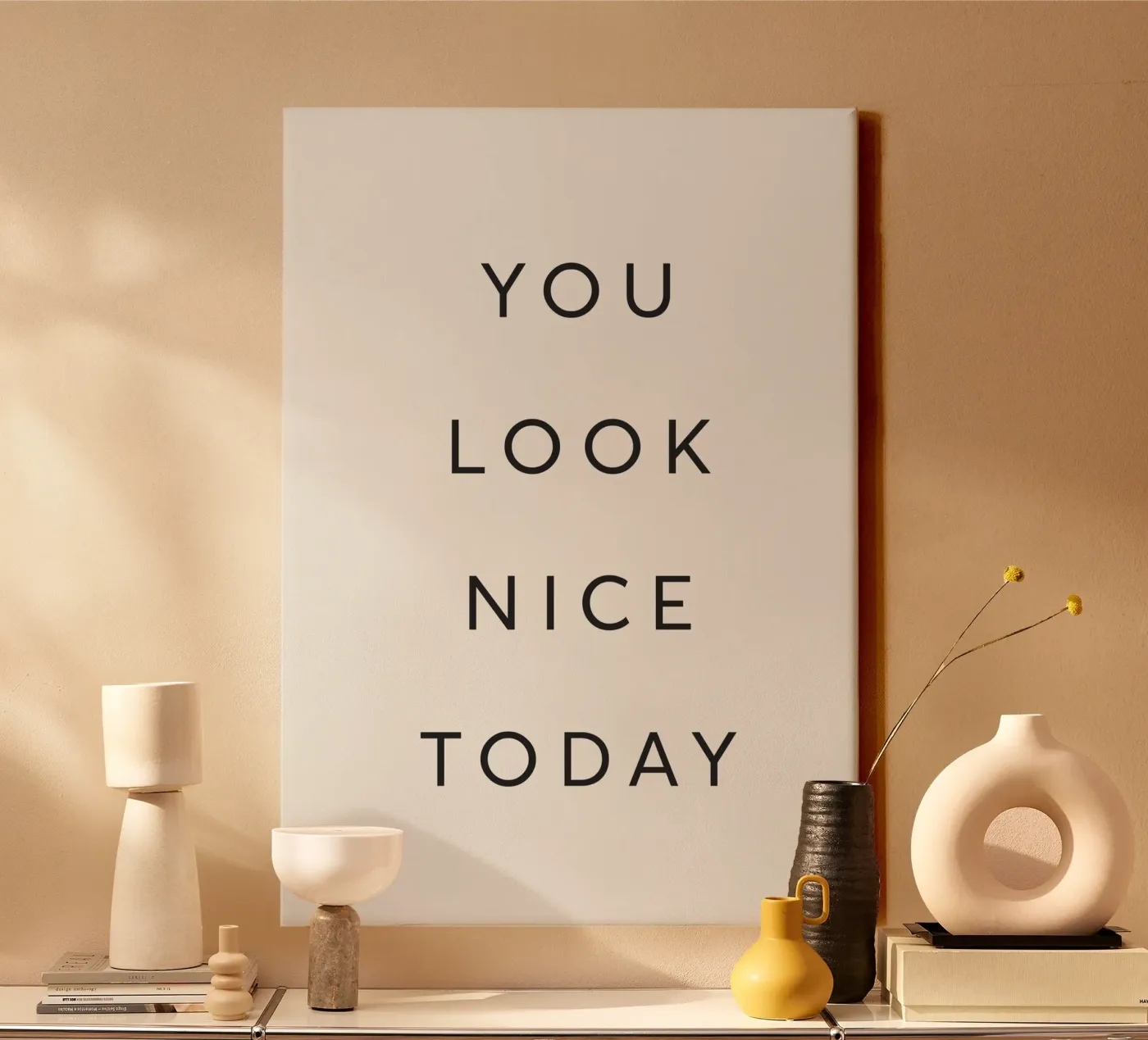 You Look Nice Today Leinwand von Lolly & Roobs