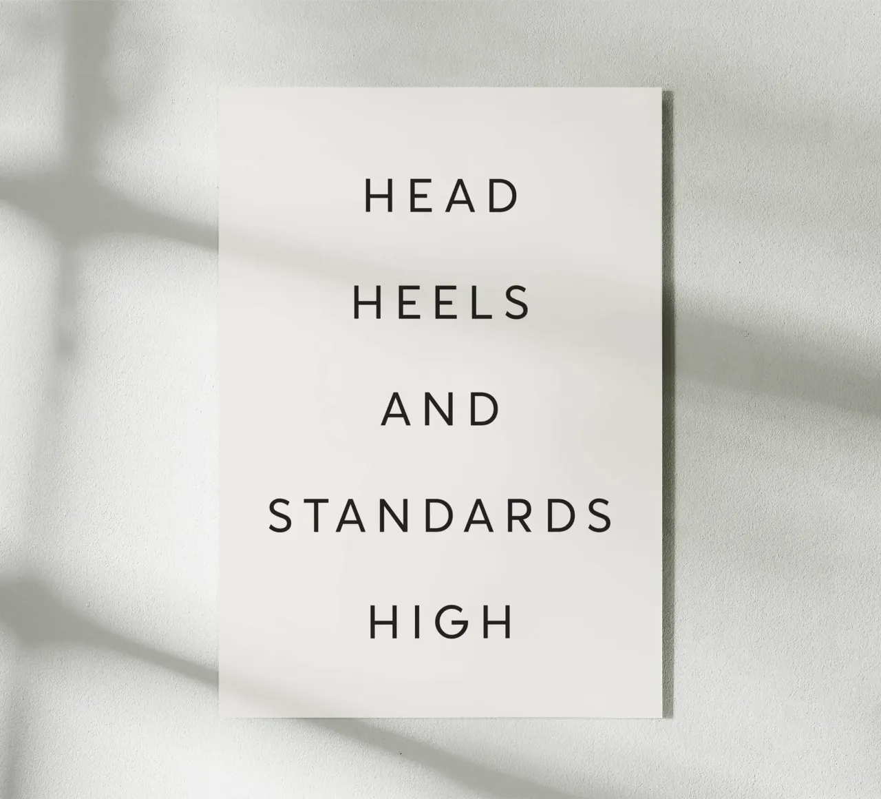 Head, Heels & Standards High plexiglass da Lolly & Roobs