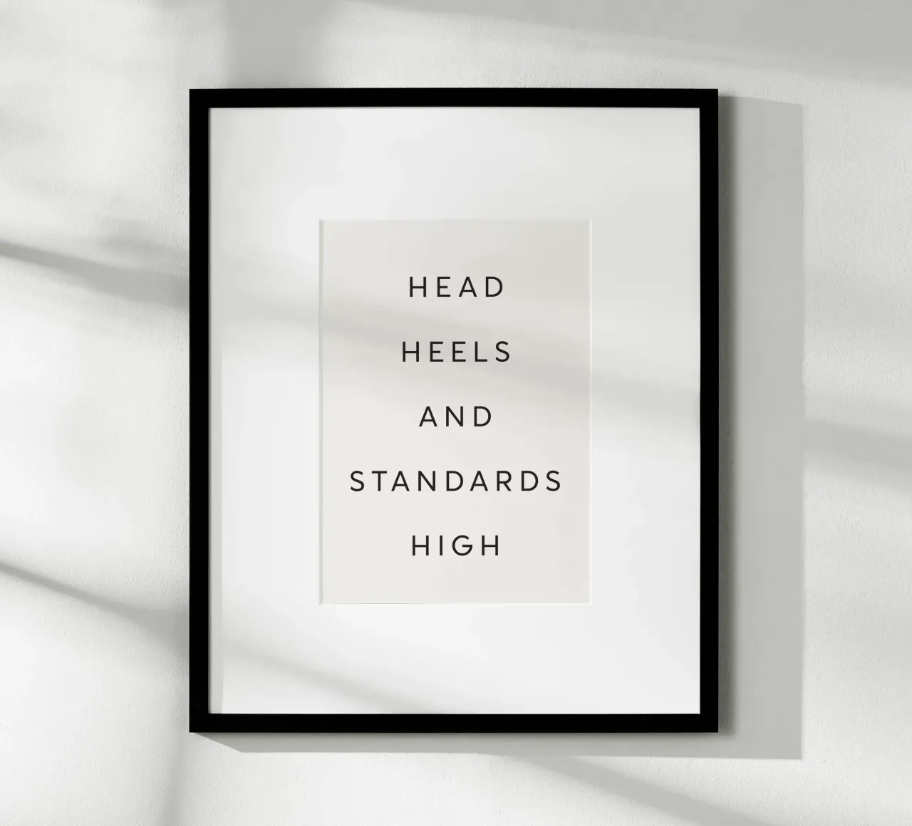 Head, Heels & Standards High Hahnemühle von Lolly & Roobs