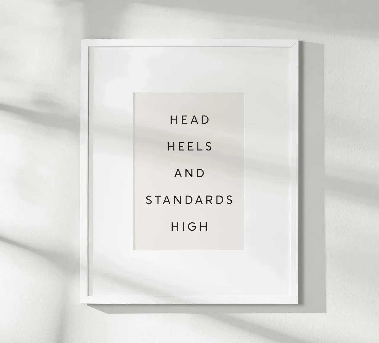 Head, Heels & Standards High Hahnemühle von Lolly & Roobs