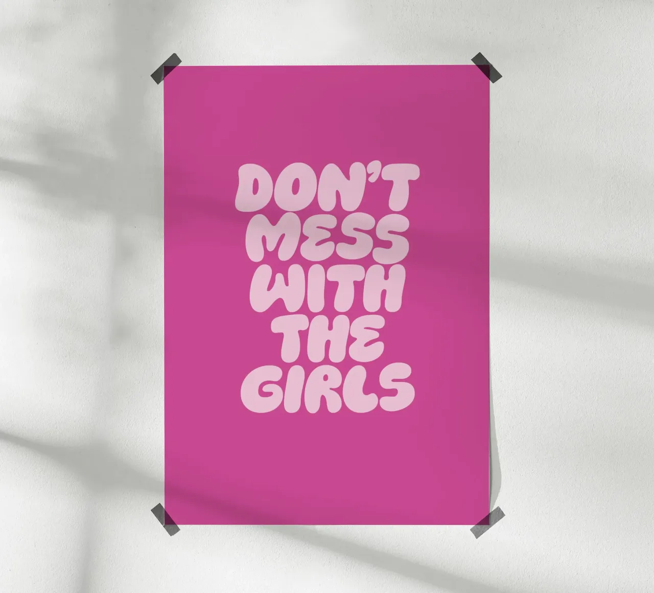 Non scherzare con le ragazze carta hahnemühle da Lolly & Roobs
