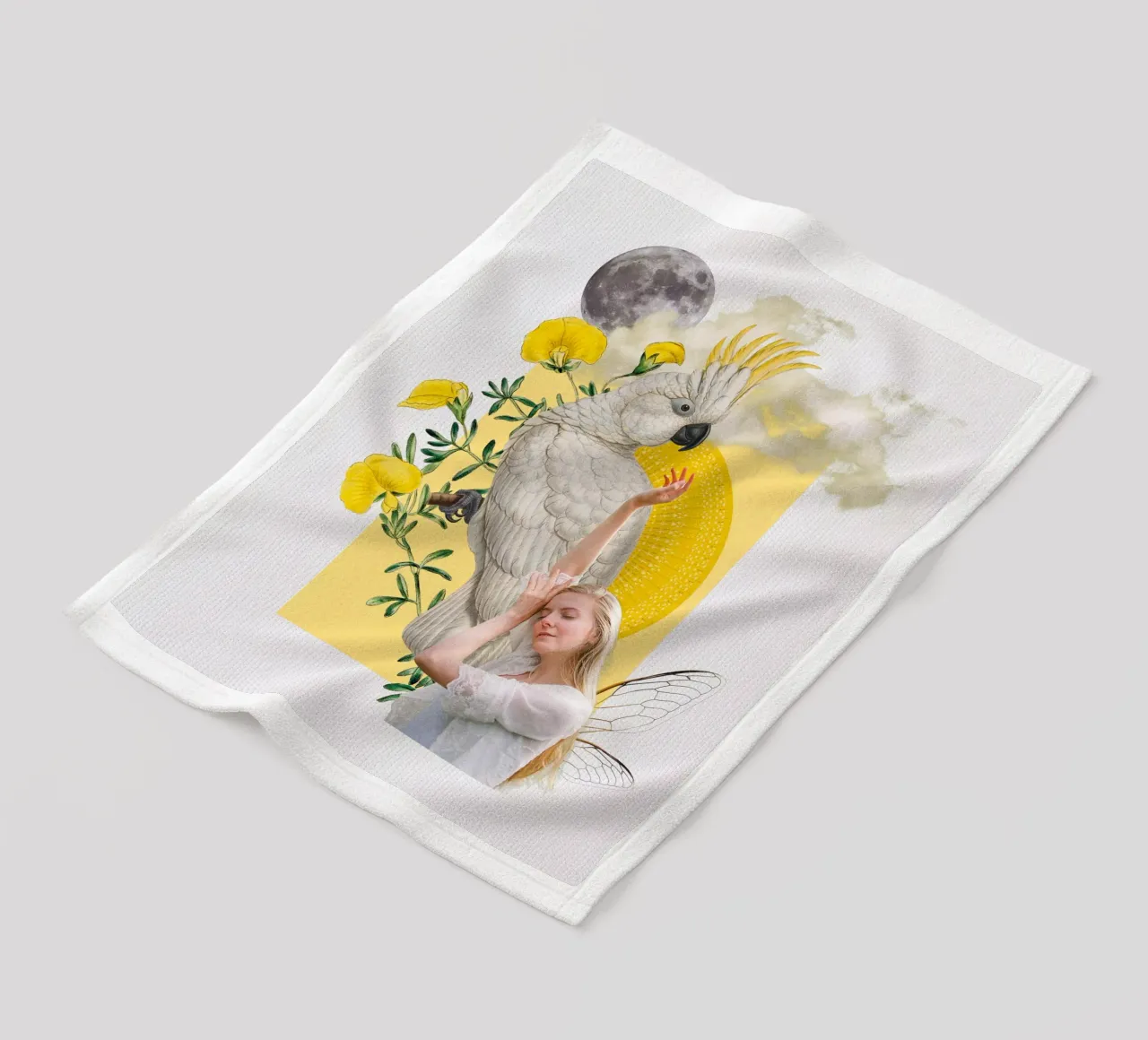 Collageri - Febbre di primavera coperta in pile da The Artcircle