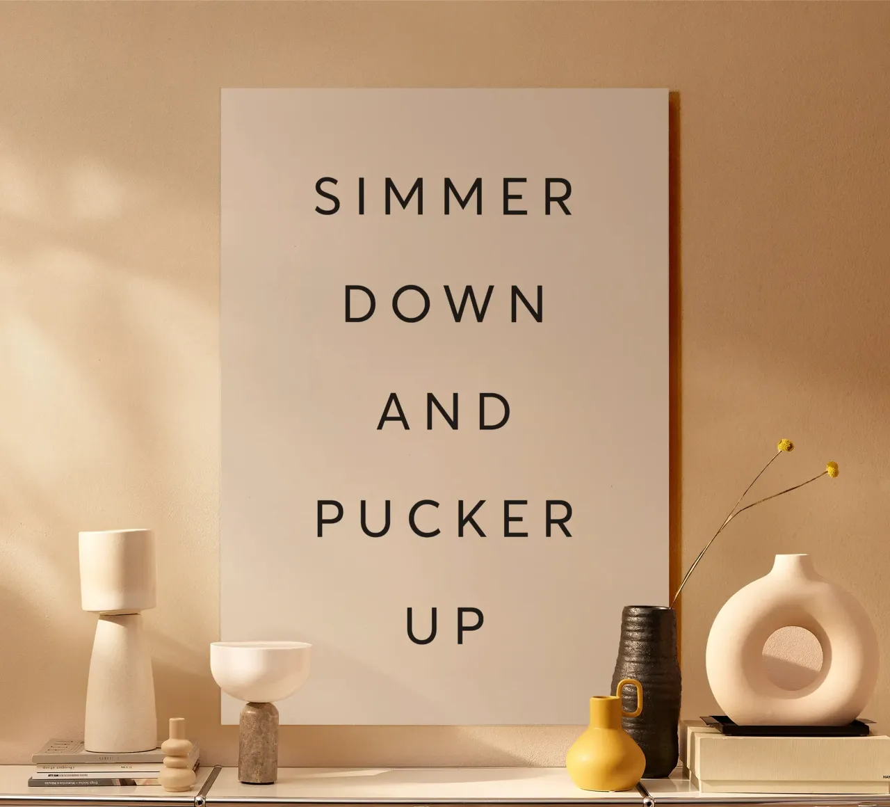 Kalmeren & Zoenen acryl van Lolly & Roobs