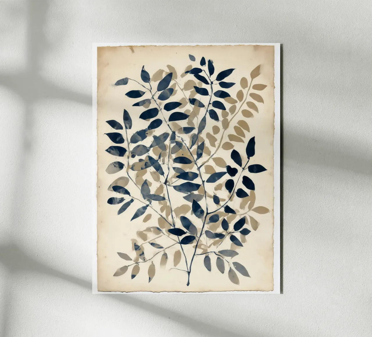 Indigo Branches alluminio dibond da Sophia Calder Studio
