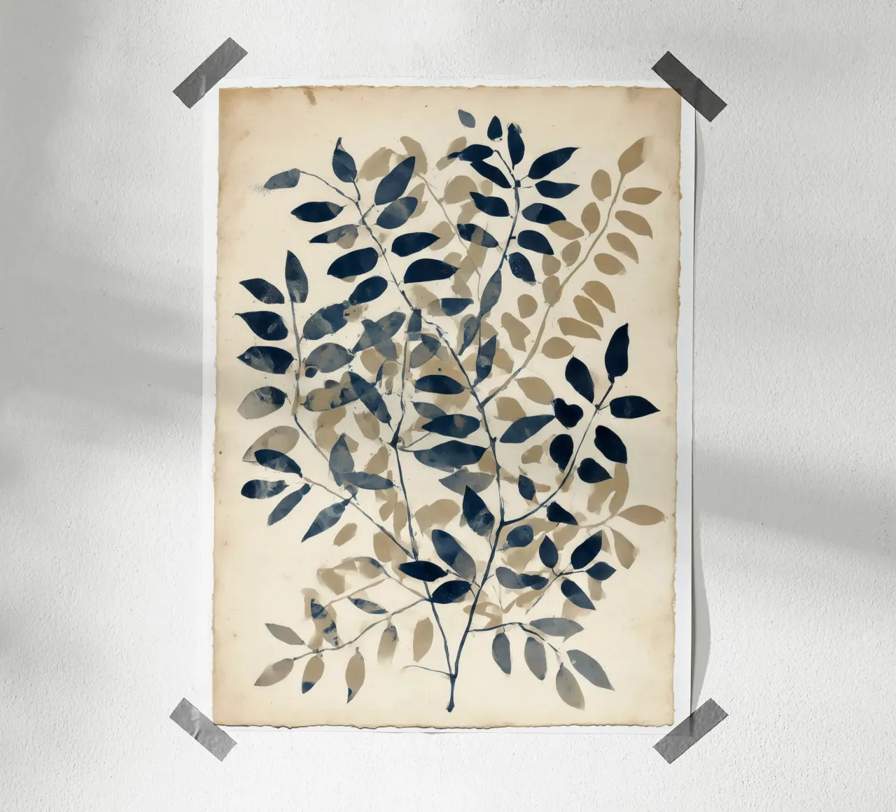 Indigo Branches carta hahnemühle da Sophia Calder Studio