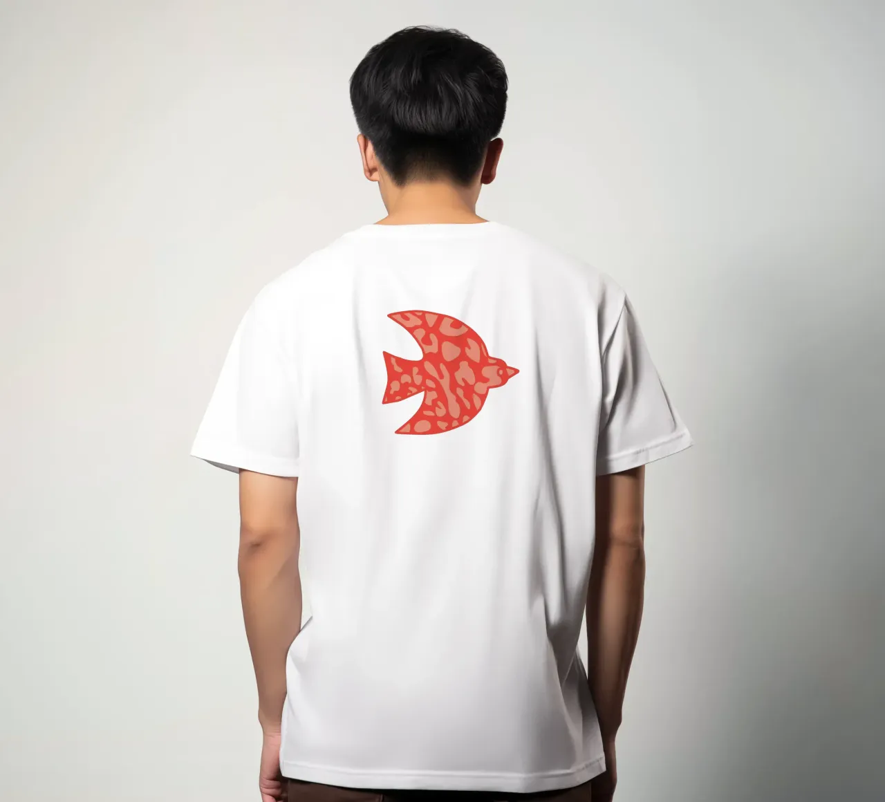 oiseau leopard orange t-shirt da alice