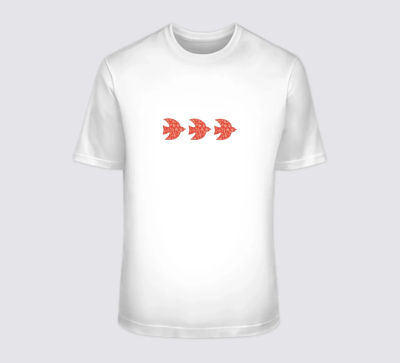 oiseau leopard orange t-shirt da alice