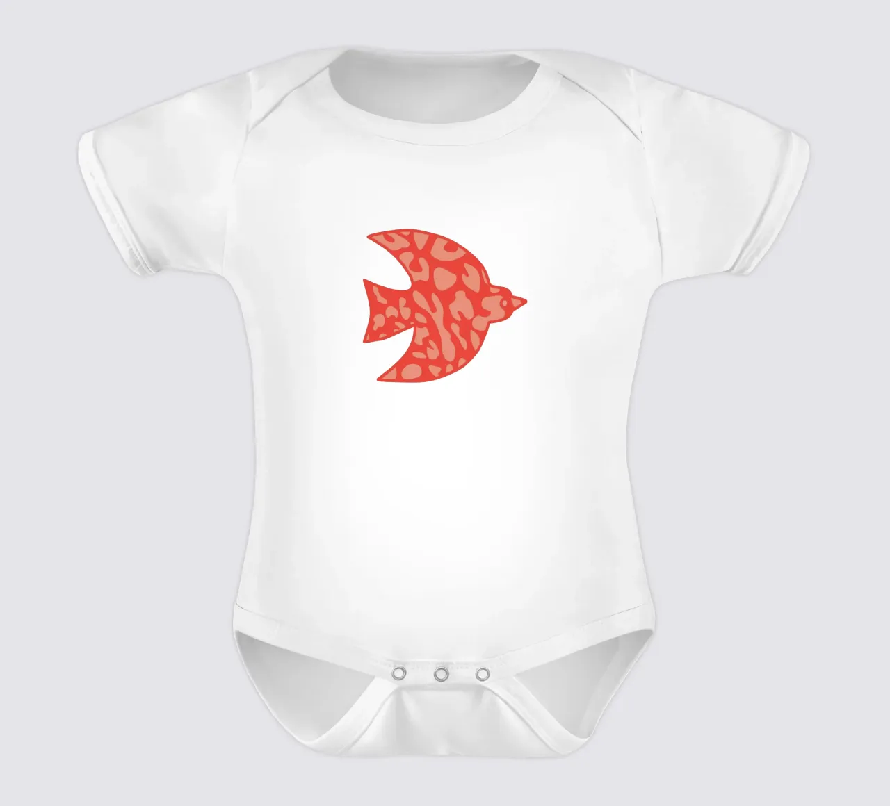 oiseau leopard orange body neonato maniche corte da alice