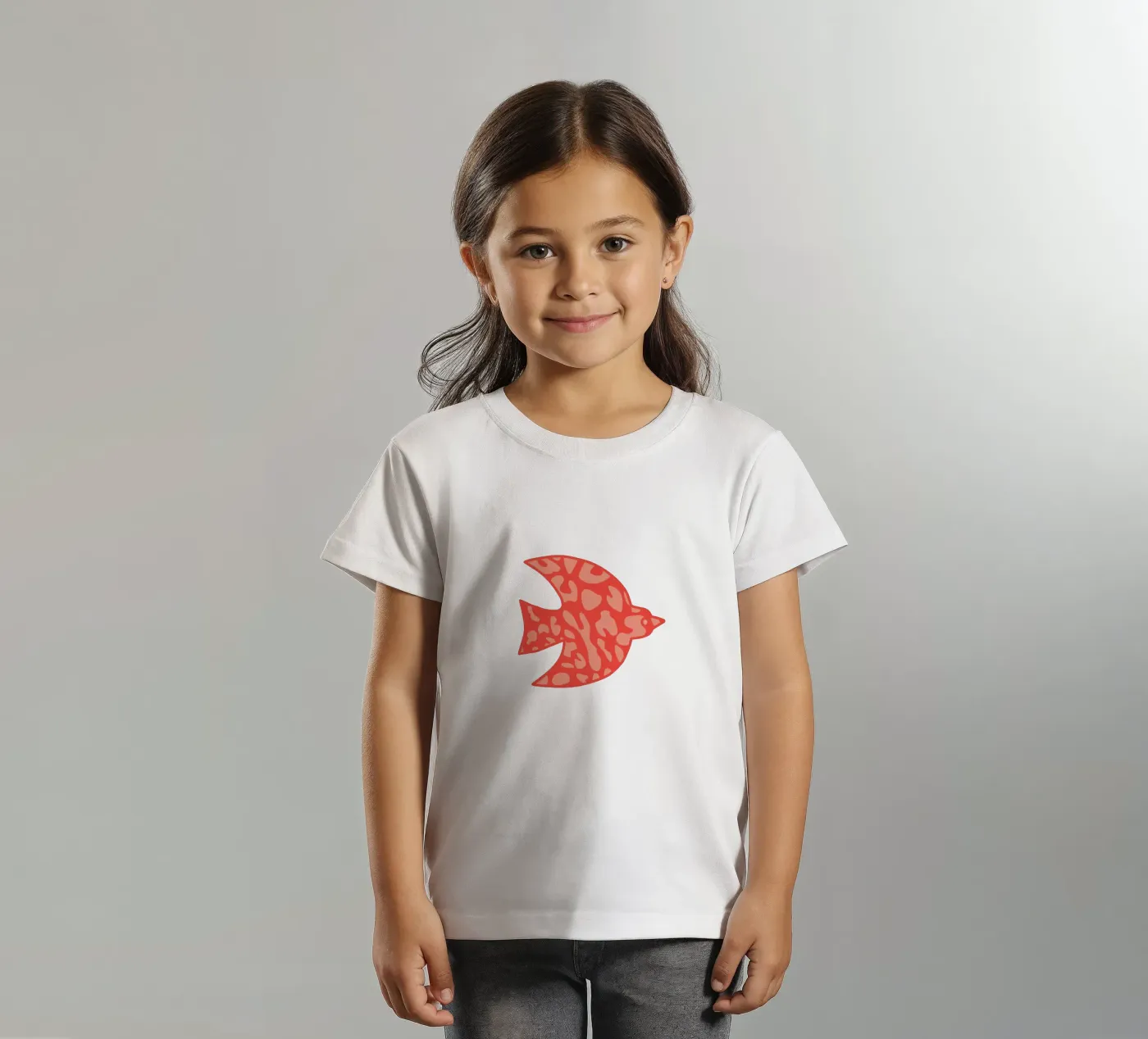 oiseau leopard orange t-shirt bambini da alice