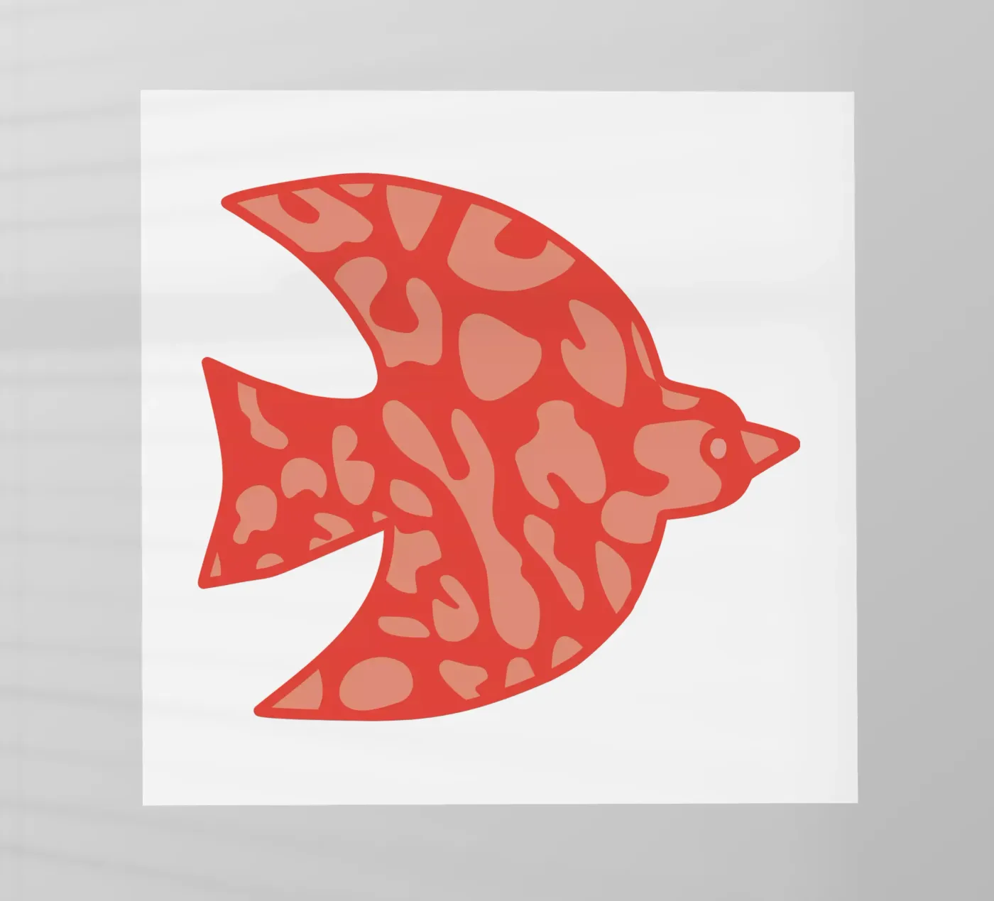 oiseau leopard orange pellicola backlit da alice