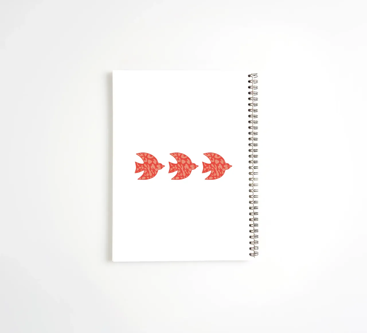 oiseau leopard orange spiral notebook by alice
