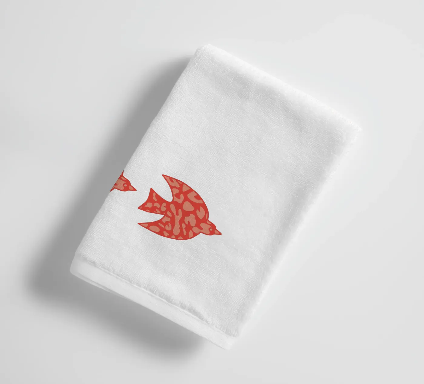 oiseau leopard orange badhanddoek van alice