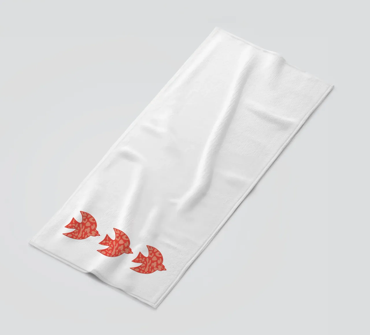 oiseau leopard orange telo mare da alice