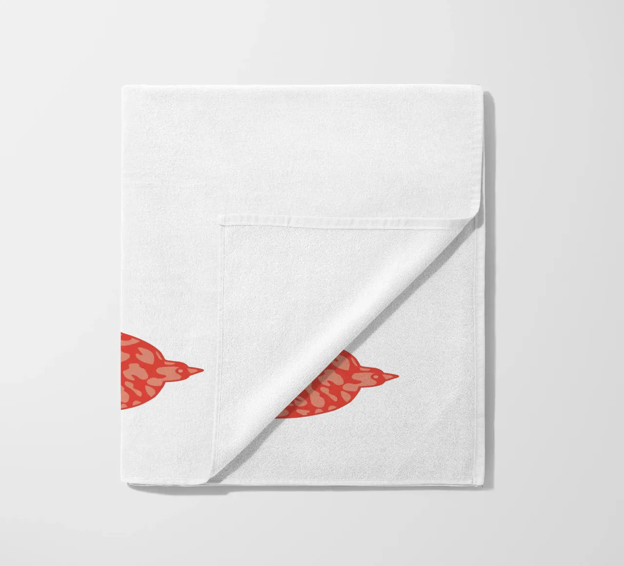 oiseau leopard orange telo mare da alice