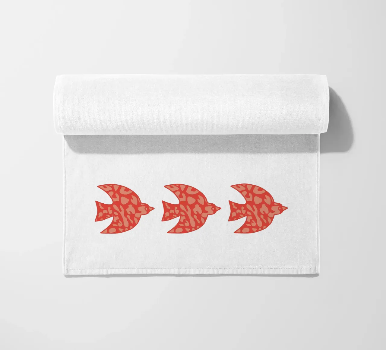 oiseau leopard orange telo mare da alice