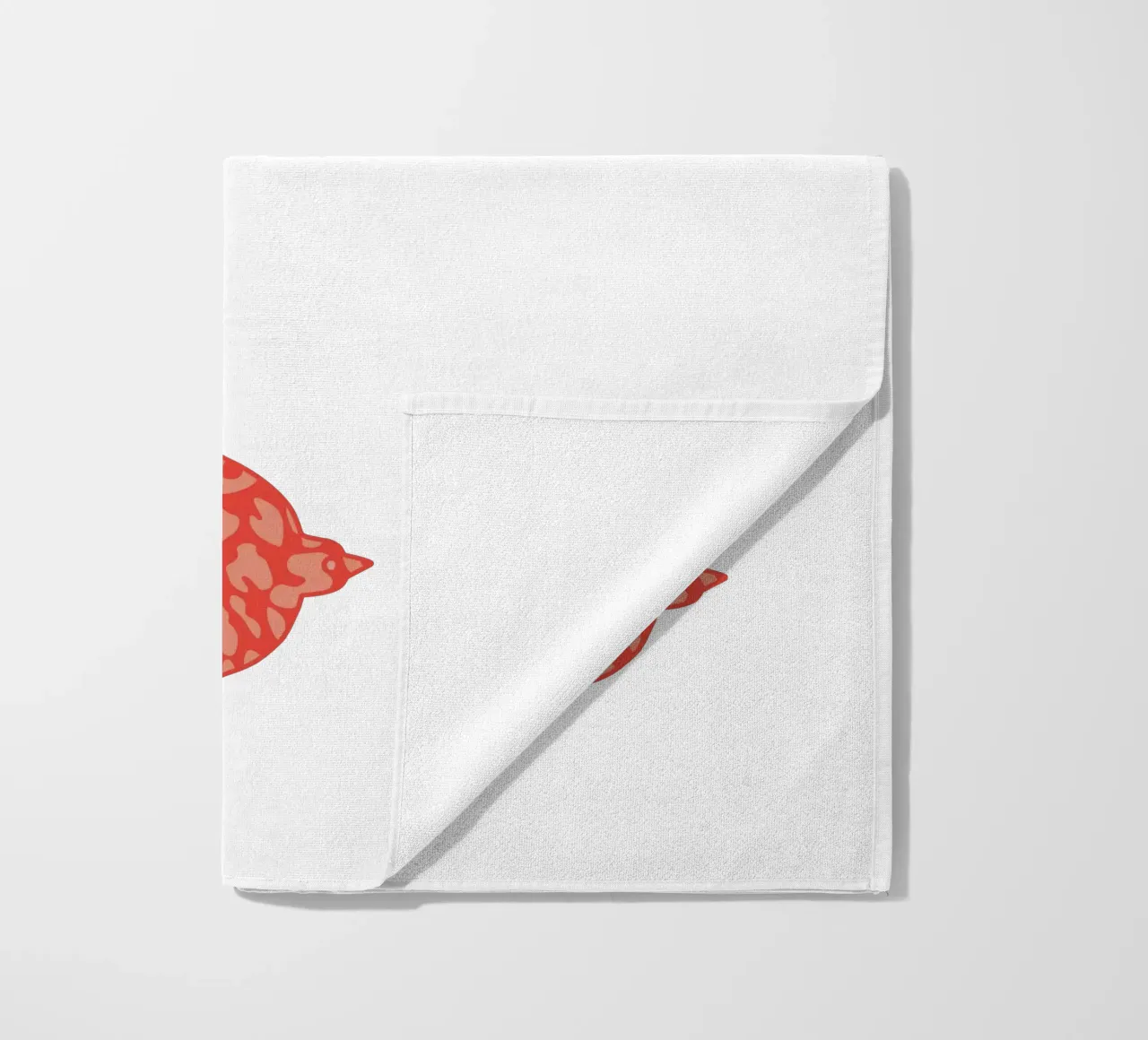 oiseau leopard orange telo mare da alice