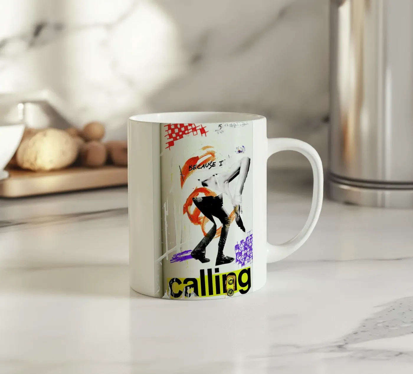 Because I ceramic mug by Sandrine Pagnoux