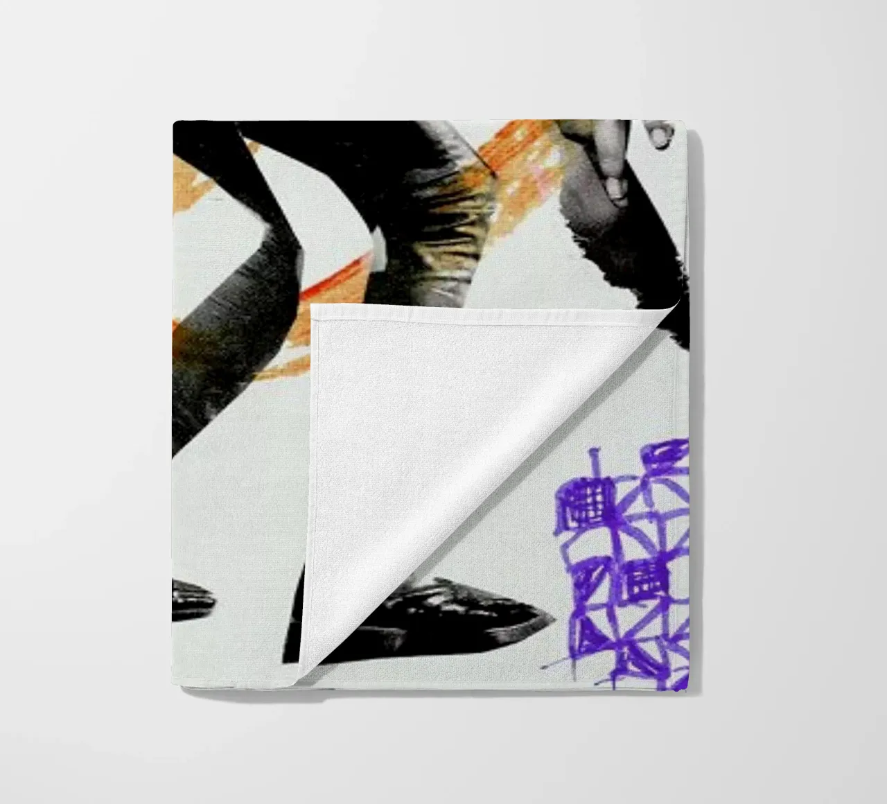 Because I beach towel by Sandrine Pagnoux