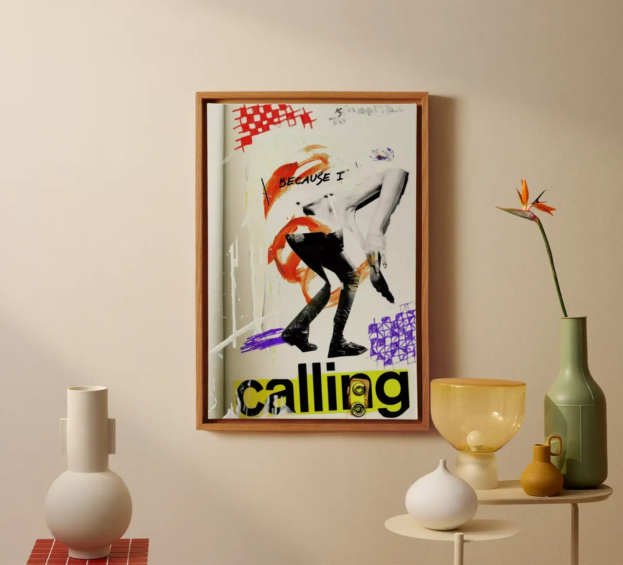 Because I tela con Cornice a cassetta da Sandrine Pagnoux