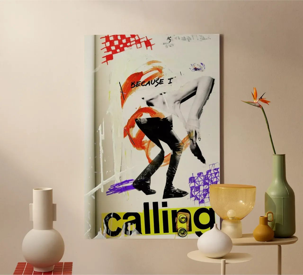 Because I tela con Cornice a cassetta da Sandrine Pagnoux