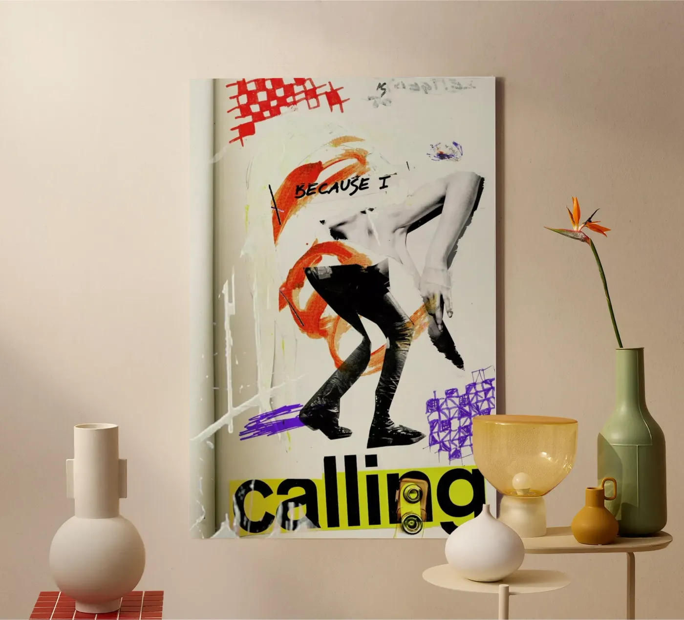 Because I canvas van Sandrine Pagnoux