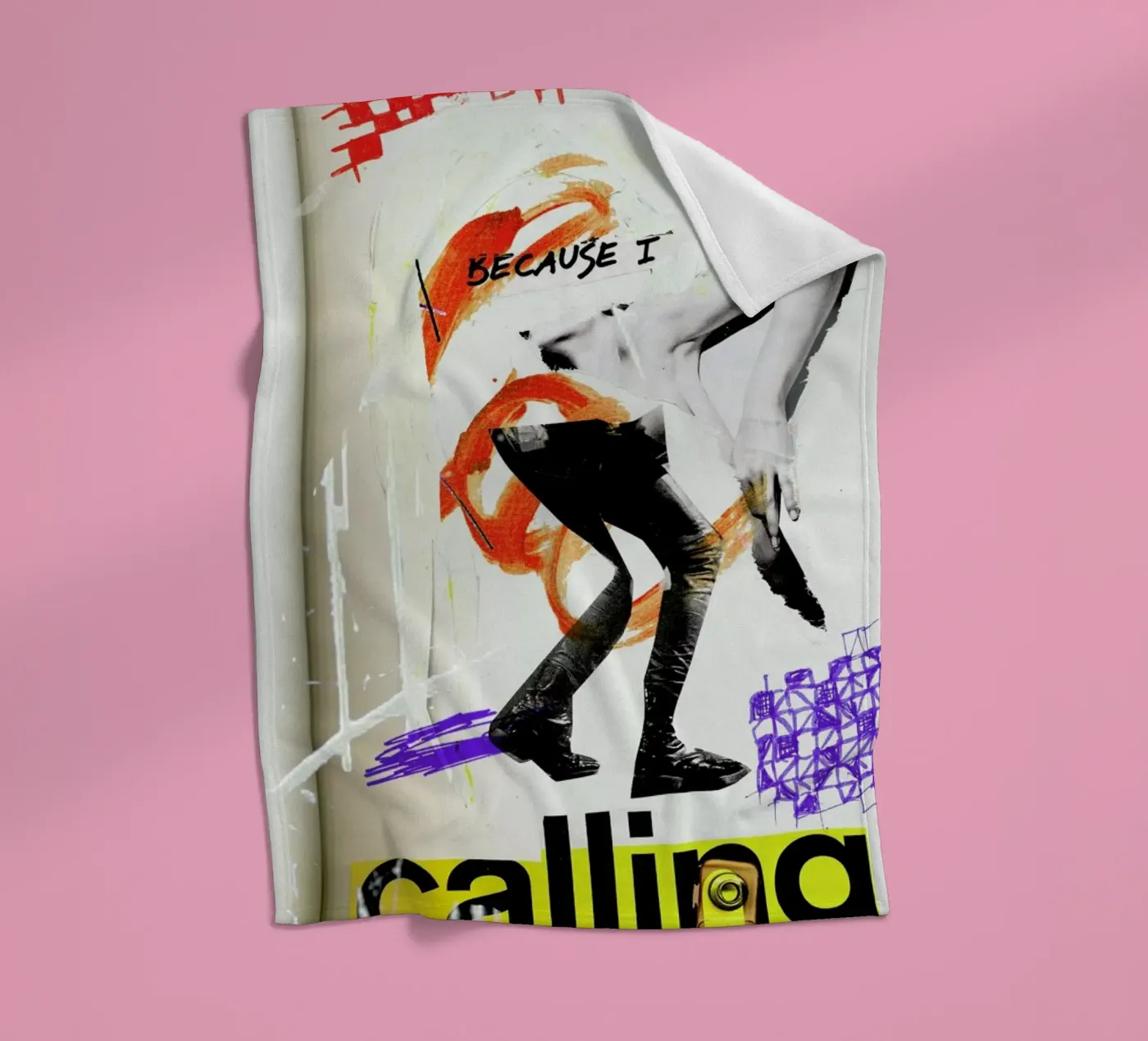 Because I Fleecedecke von Sandrine Pagnoux