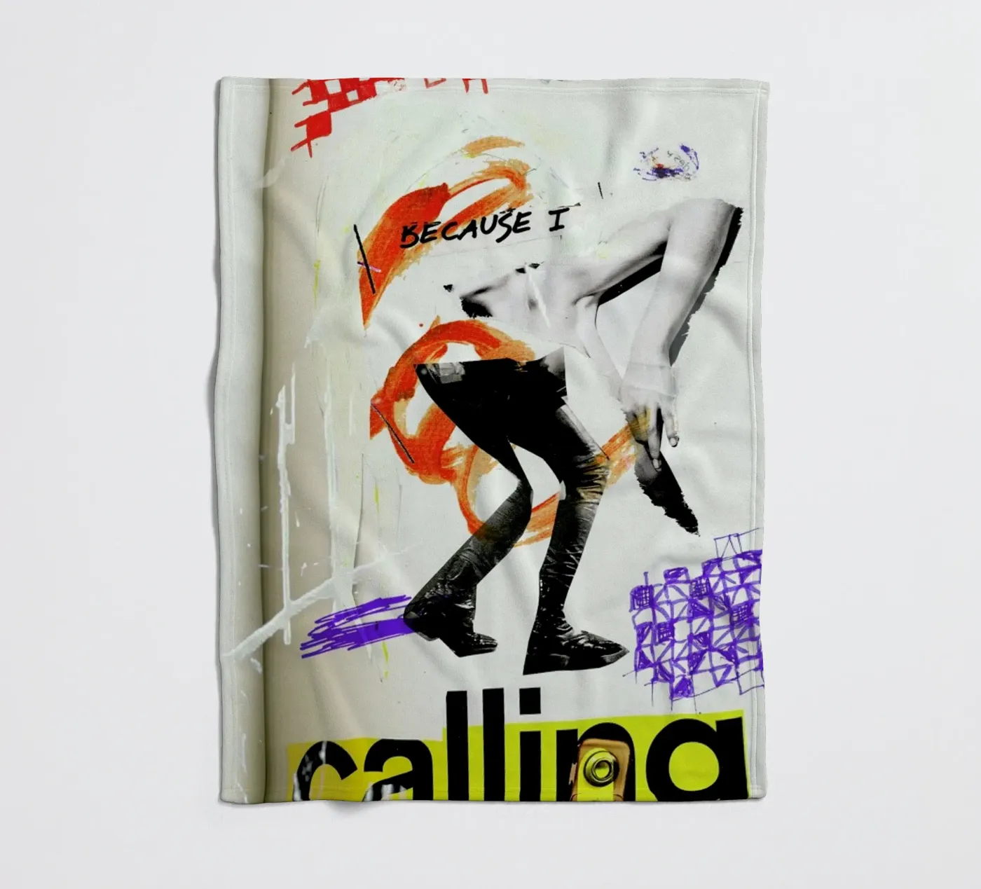 Because I Fleecedecke von Sandrine Pagnoux