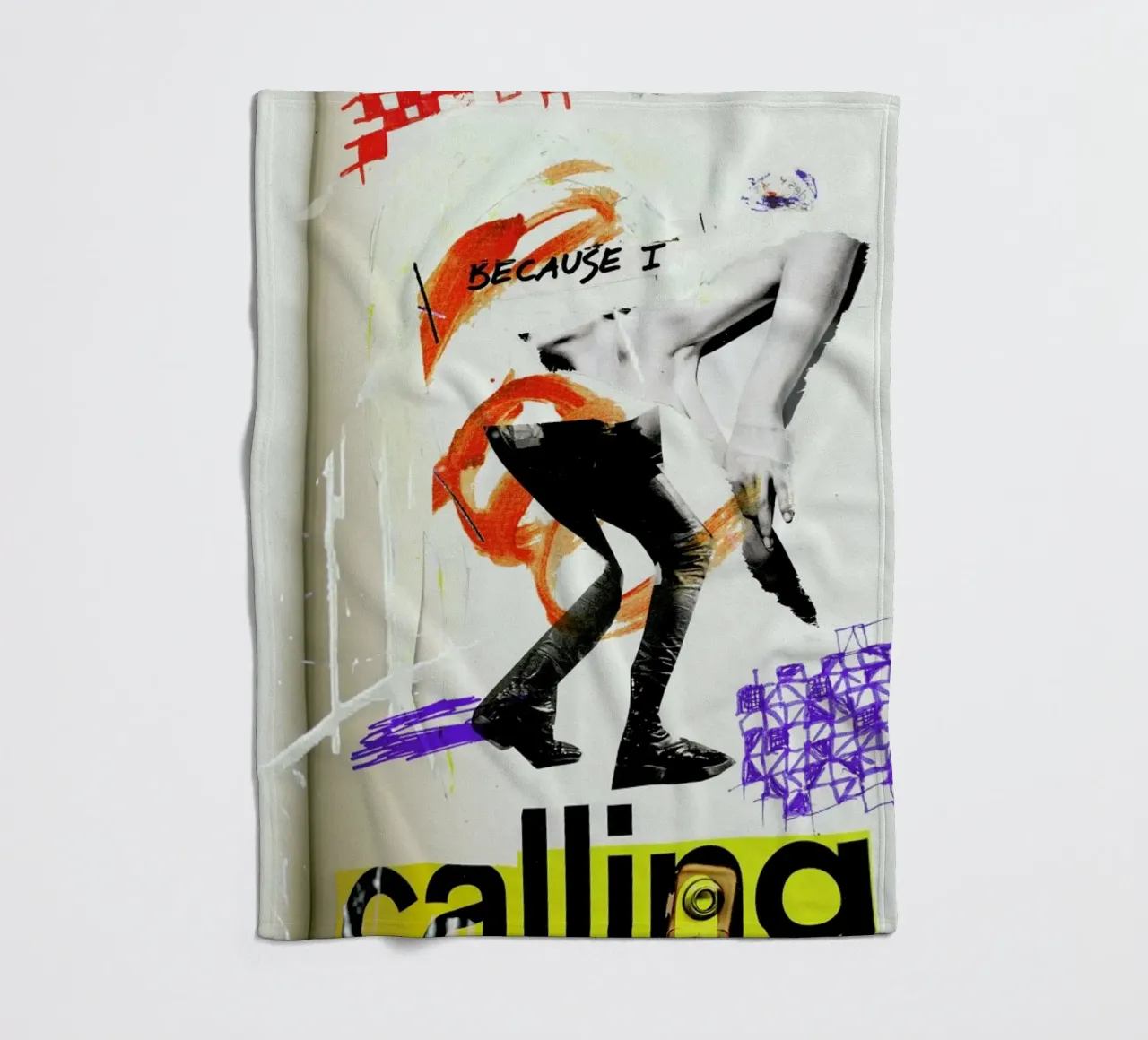 Because I Fleecedecke von Sandrine Pagnoux