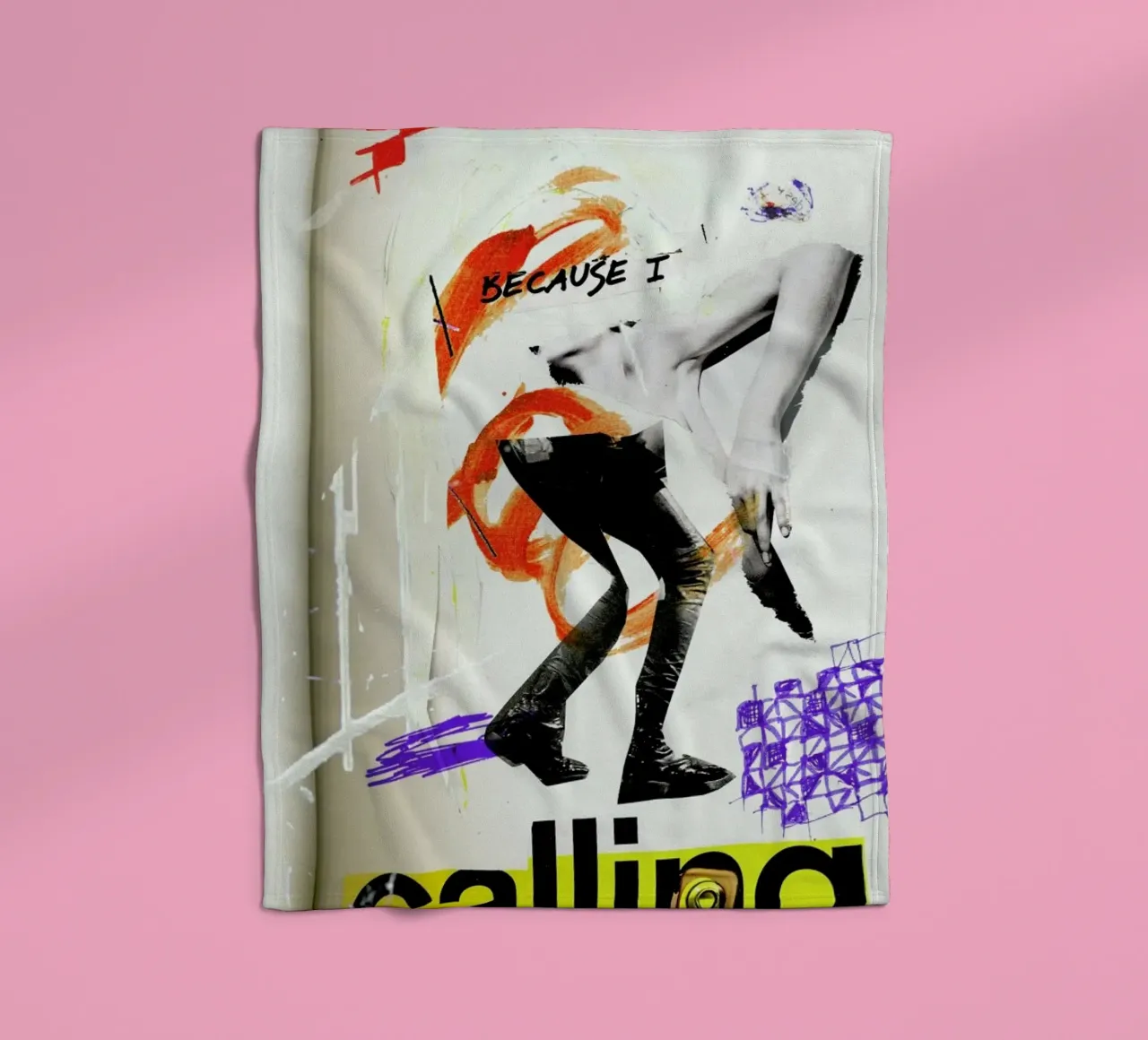 Because I Fleecedecke von Sandrine Pagnoux