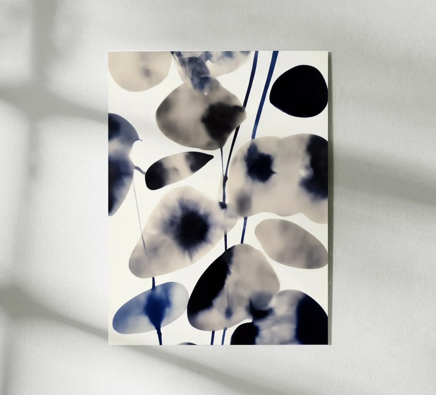 Indigo Bloom Acryl-Glas von Sophia Calder Studio