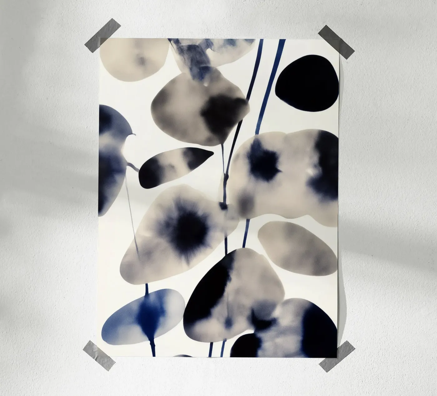Indigo Bloom poster da Sophia Calder Studio