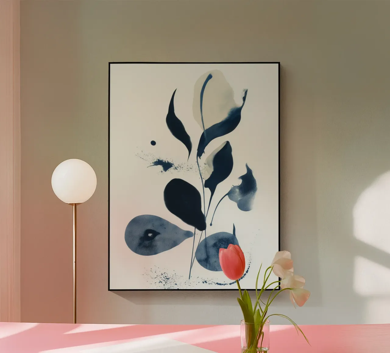 Indigo Stem plexiglass da Sophia Calder Studio