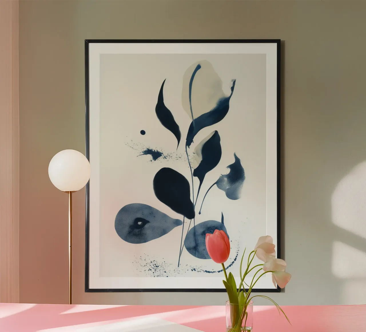 Indigo Stem poster da Sophia Calder Studio