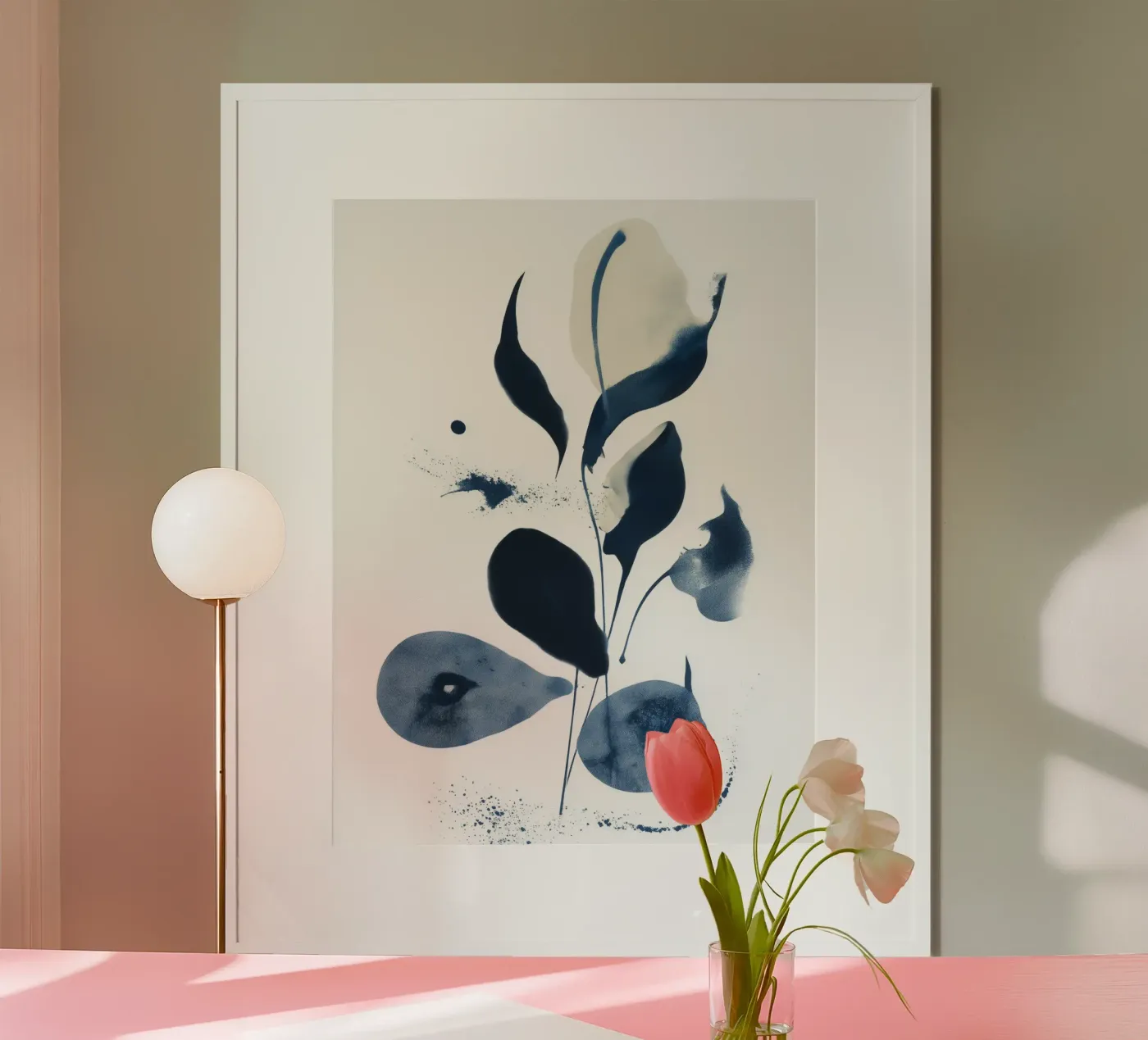 Indigo stam poster van Sophia Calder Studio