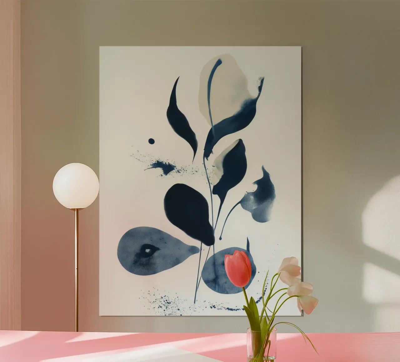 Indigo Stem poster da Sophia Calder Studio