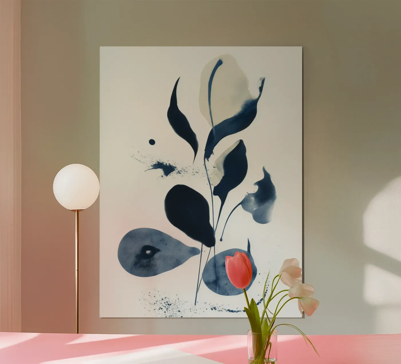 Indigo stam poster van Sophia Calder Studio