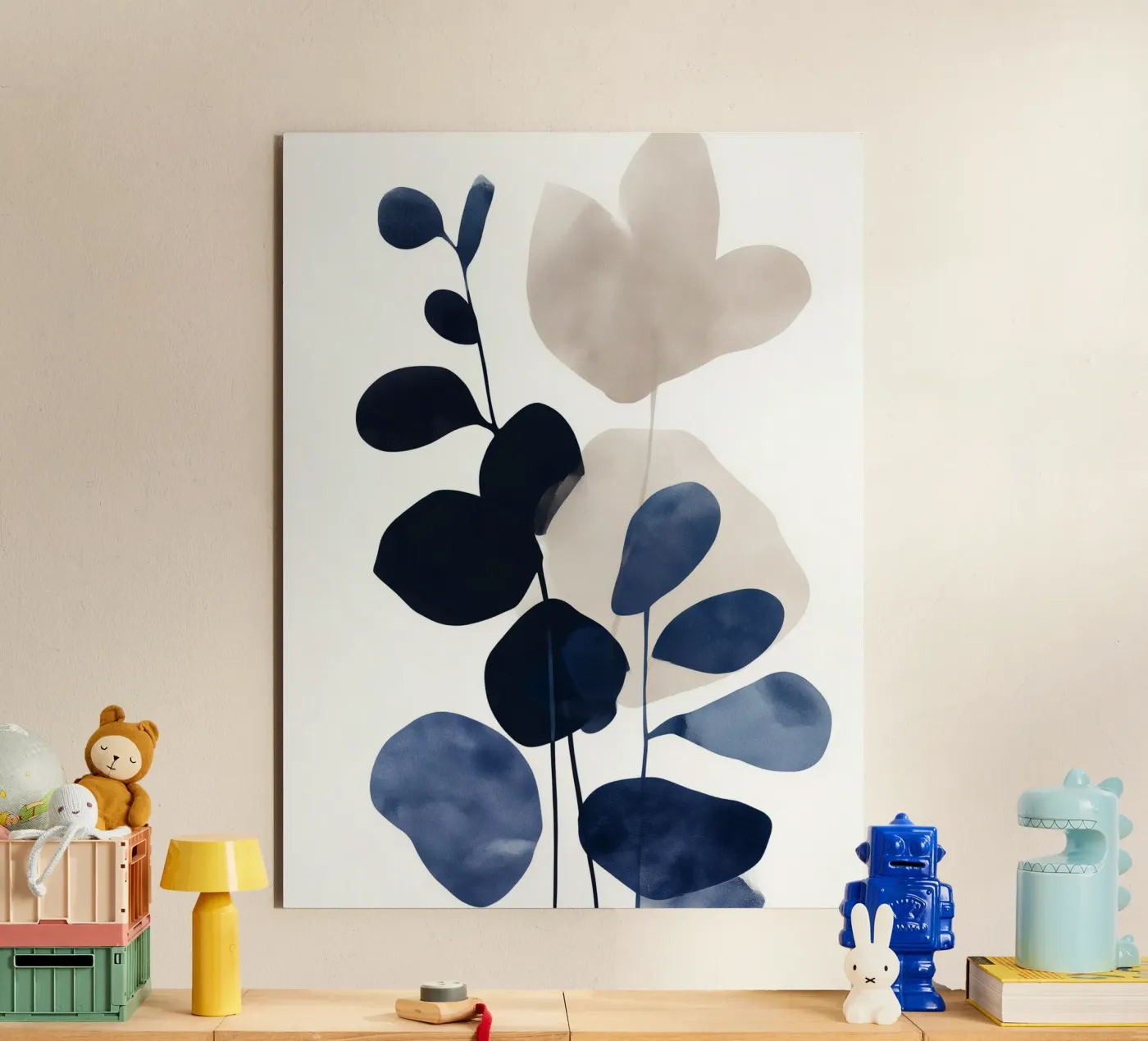 Midnight Eucalyptus alluminio dibond da Sophia Calder Studio