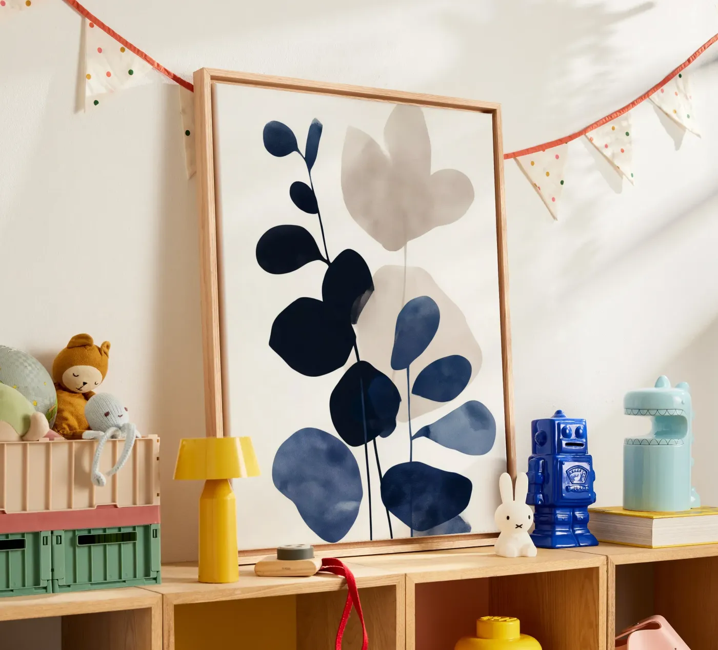 Midnight Eucalyptus canvas by Sophia Calder Studio
