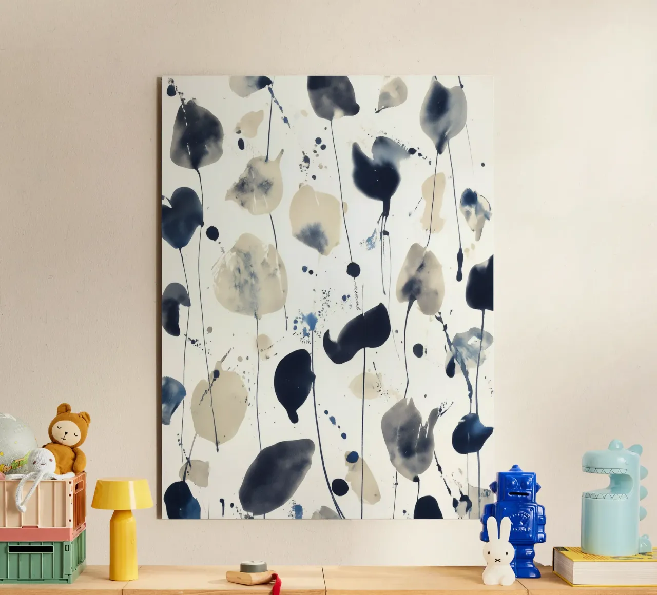 Indigo Rainfall forex plate by Sophia Calder Studio