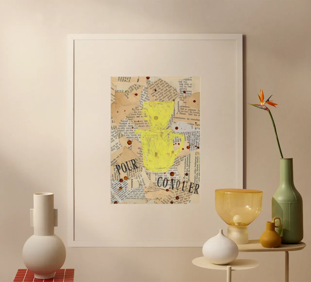 Pour Conquer - Brühen und Erobern - Kaffeeliebe poster da Blattwerkzauber