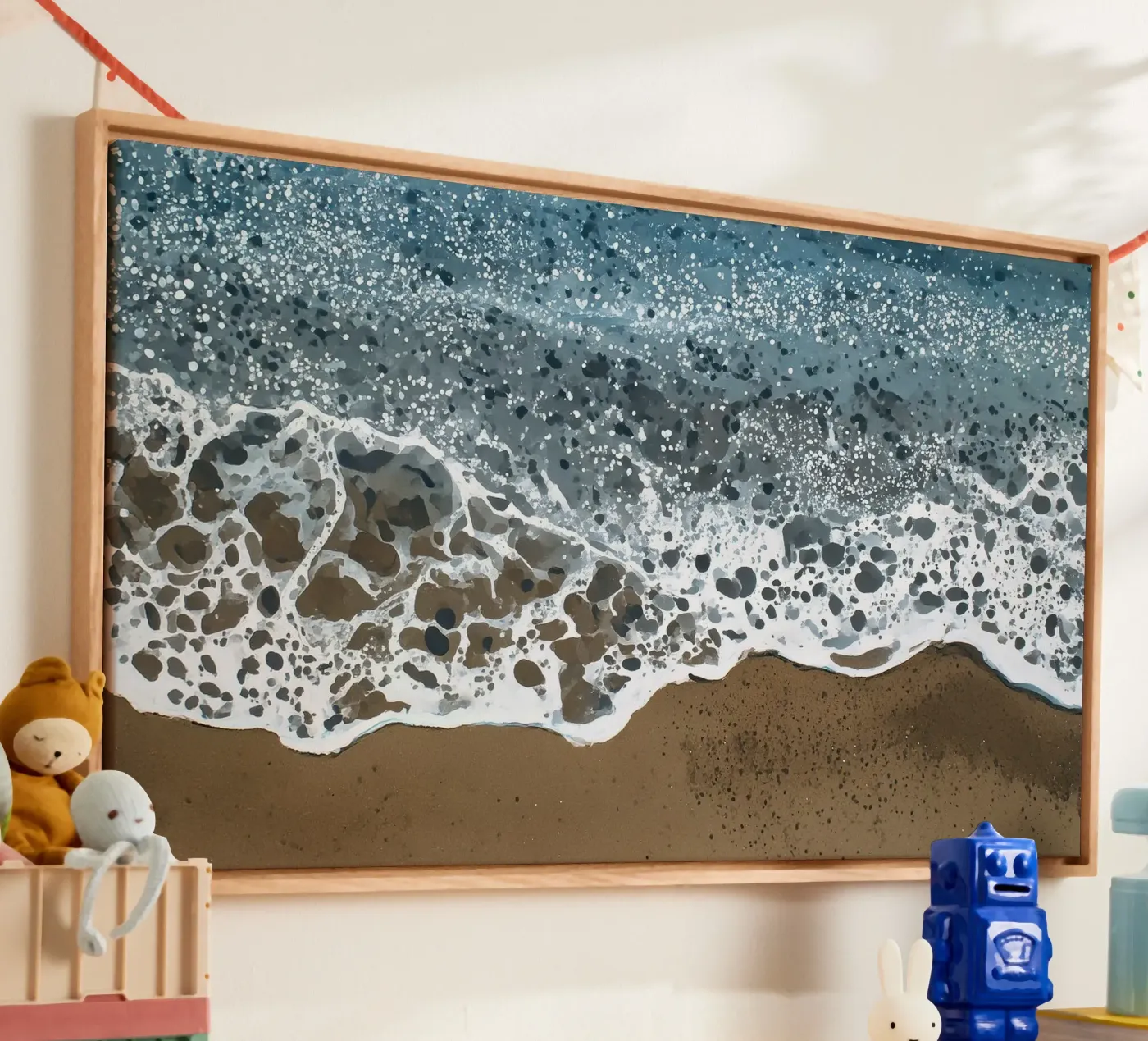 Foam Patterns canvas by Matthias Keller Studio