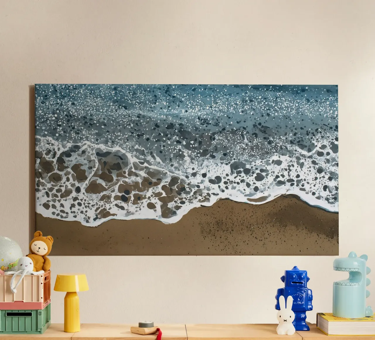 Foam Patterns canvas by Matthias Keller Studio